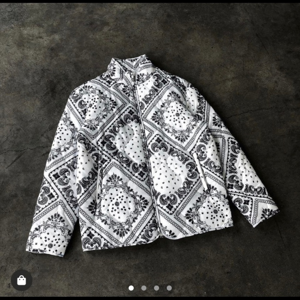 Y.T.G. LA paisley light puffer jacket. Brand new